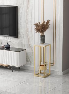 L916轻奢岩板花架子厅落地室客内装阳饰件置物架台多层多肉绿萝花