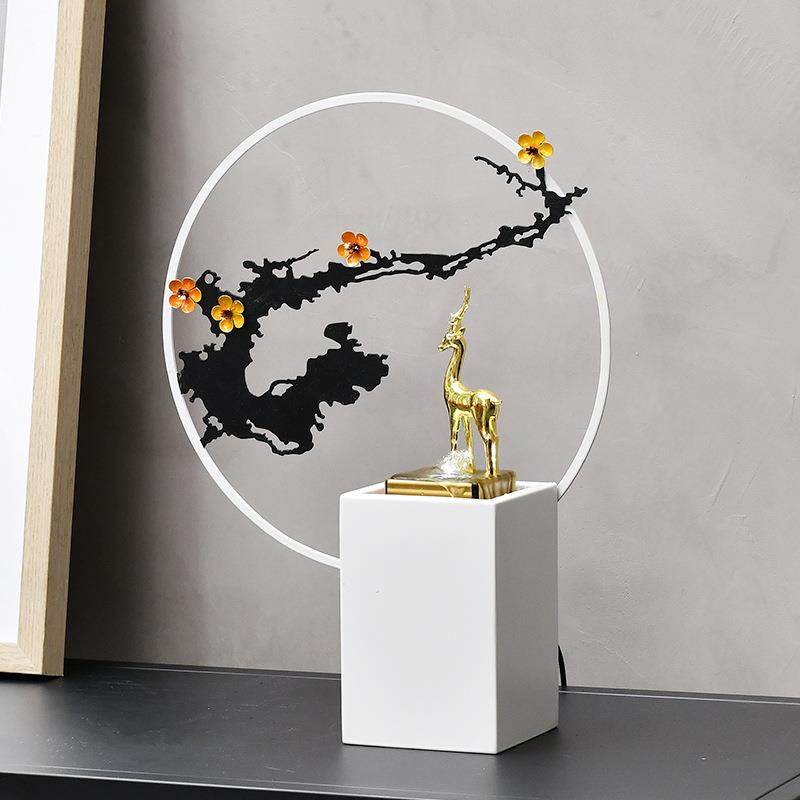 创意傲梅独放流水景观摆件小鹿铁艺办公室玄关铁艺流水装饰品,鲜花速递/花卉仿真/绿植园艺,割草机/草坪机,淘宝优惠券,粉丝福利购,淘宝优惠卷