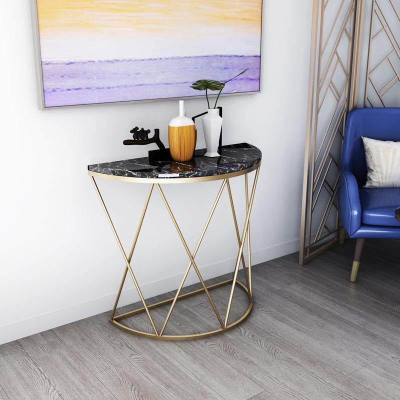 靠墙半圆玄关台简约大理石玄关桌家用客厅创意酒店民宿端景台,鲜花速递/花卉仿真/绿植园艺,割草机/草坪机,淘宝优惠券,粉丝福利购,淘宝优惠卷