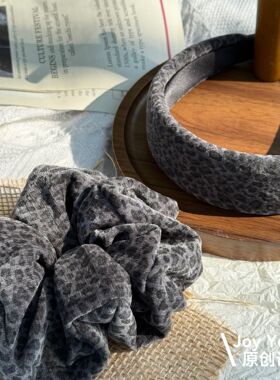 【野径密语】日韩系豹纹张扬个性百搭时尚发饰原创设计发圈发箍