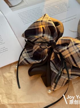 【海序光翩】春夏韩式温柔氛围感蝴蝶结马尾抓夹甜美高颅顶抓夹