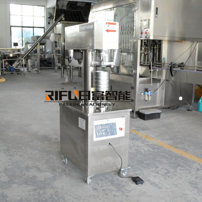 半自动封盖机 水果什锦罐头封罐设备 鱼罐头易拉罐瓶奶粉罐封盖机