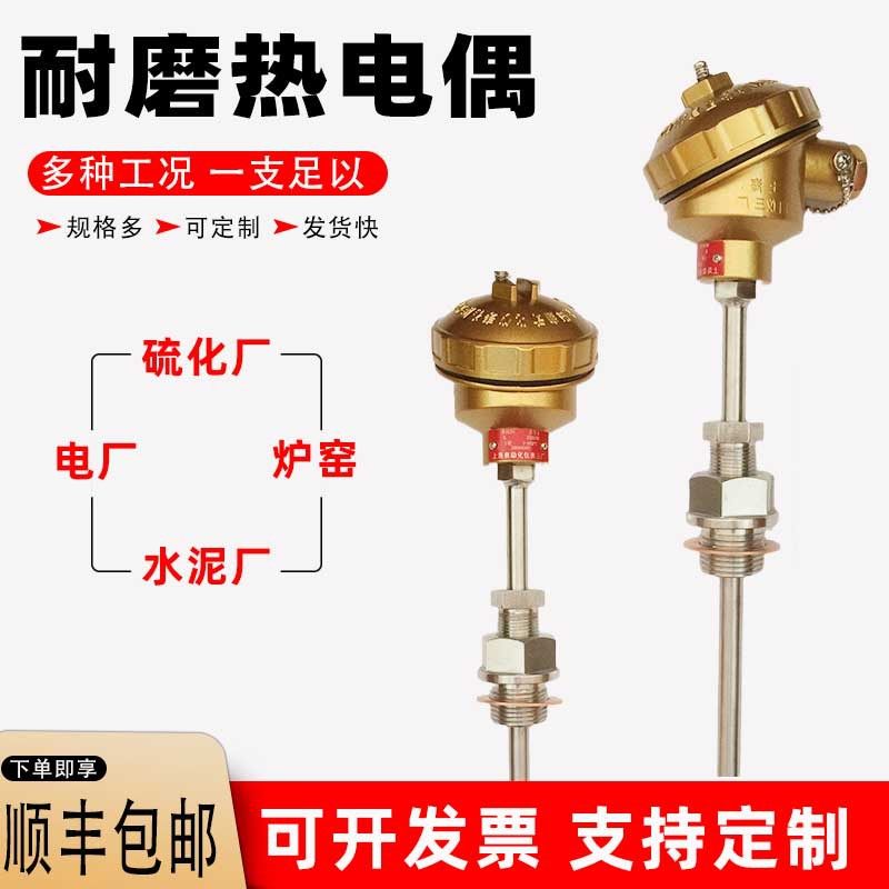 上海WRNN2-230M耐磨热电偶 高温合金钢Ni60涂层WRNM-230M双支测温