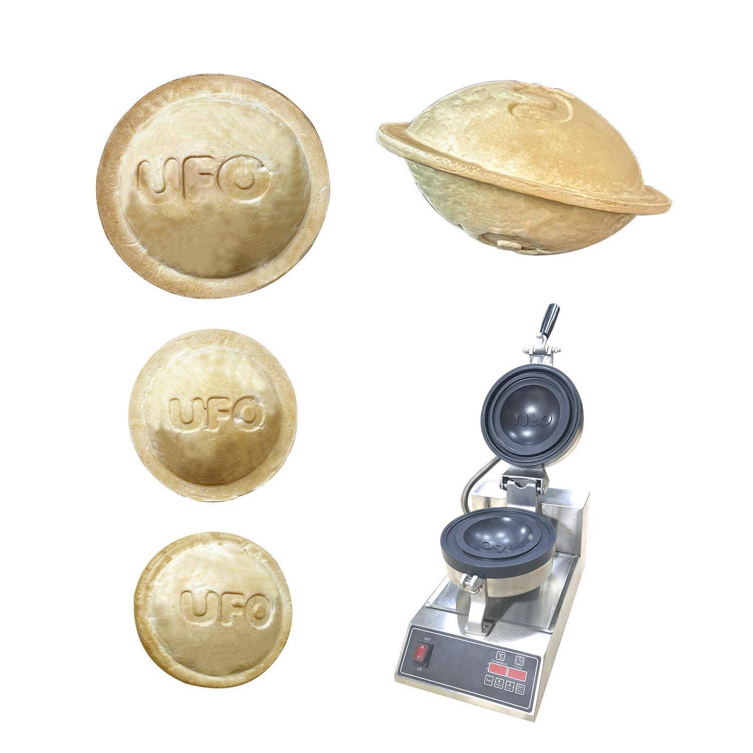 网红超大汉堡包160MM*70MM UFO冰淇淋面包机速食加热 可定制图案