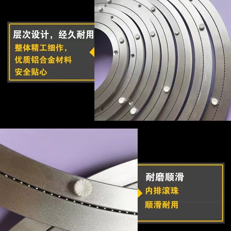 餐桌转盘底座轴承铝转芯大理石实木圆桌玻璃桌子圆形家用旋转轨道