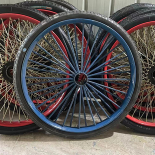 加厚钢筋板车轮手推车轮子架子车轮胎斗车车轮翻斗车劳动车轮