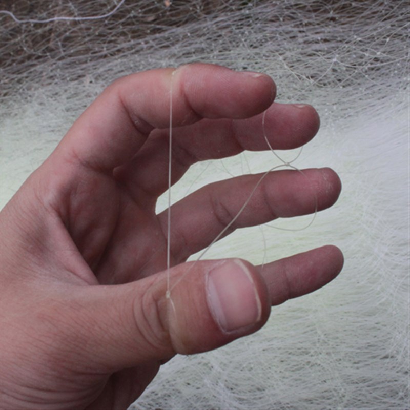 大鱼磅3.0内丝三层粘网白莲花莲丝网挂网捕鱼网抓鱼沾网