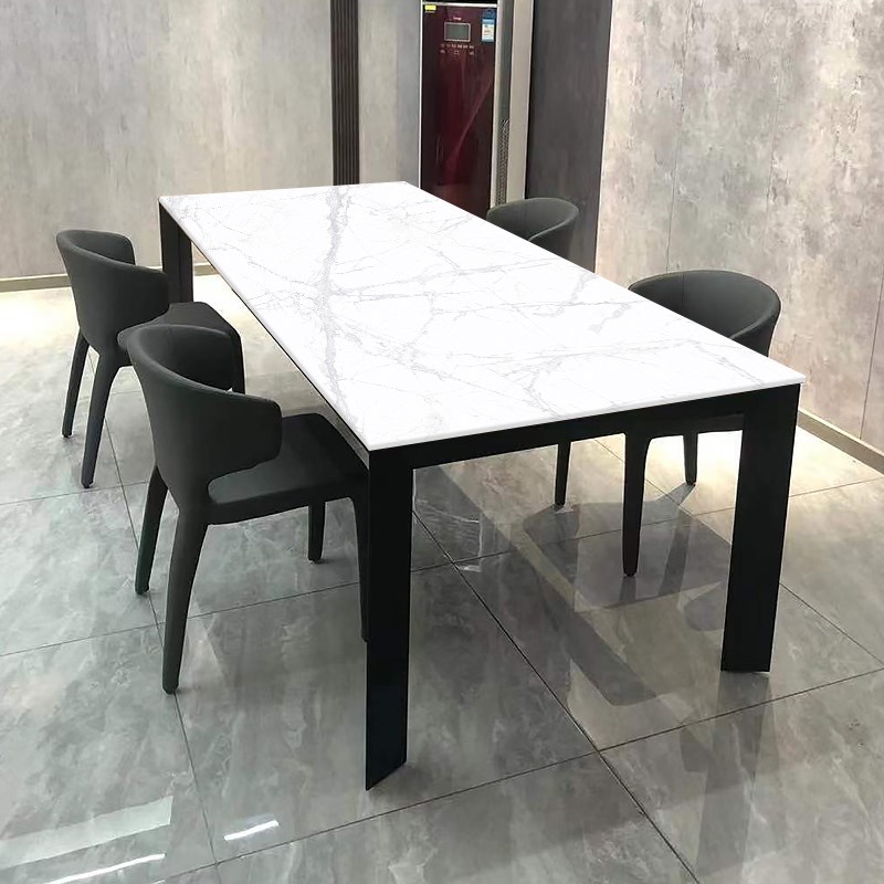 德利丰岩板餐桌家用大户型餐桌8人饭桌意式极简简约现代酒店长桌