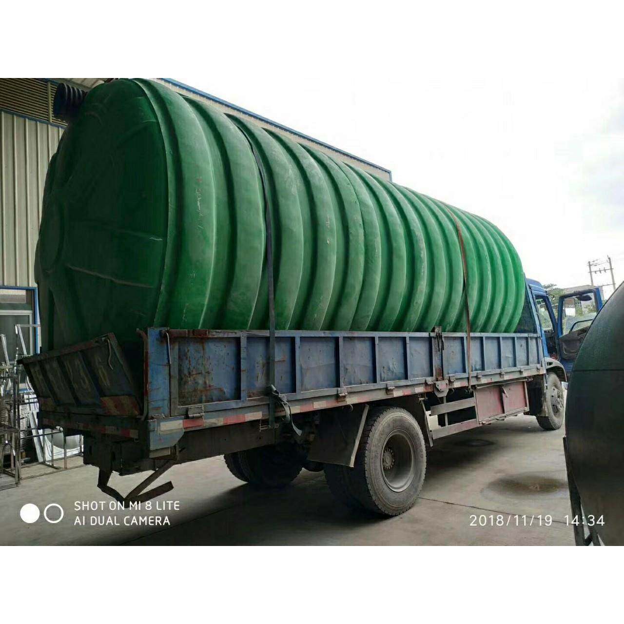 玻璃钢化粪池1～100吨地埋式家用化粪池沉淀池缠绕三格式沼气池