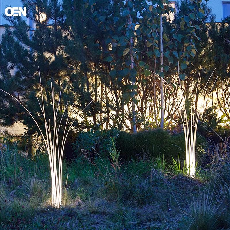 户外仿真芦苇景观灯led光纤芦苇造型景观灯公园街道别墅装饰灯