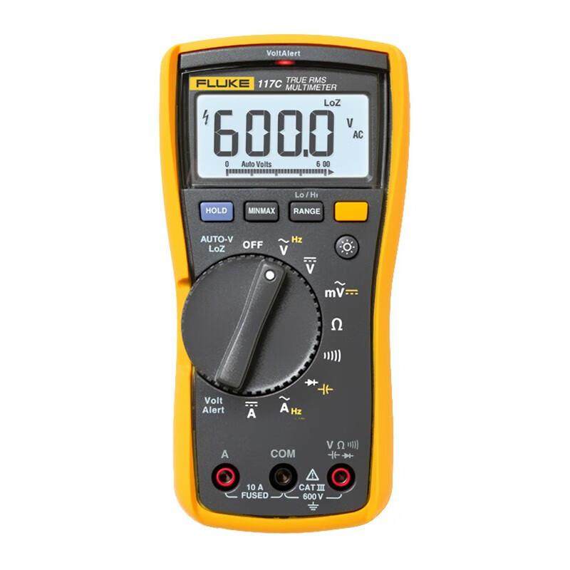 福禄克（FLUKE)117C 非接触式电压测量万用表 600 V 一年保修
