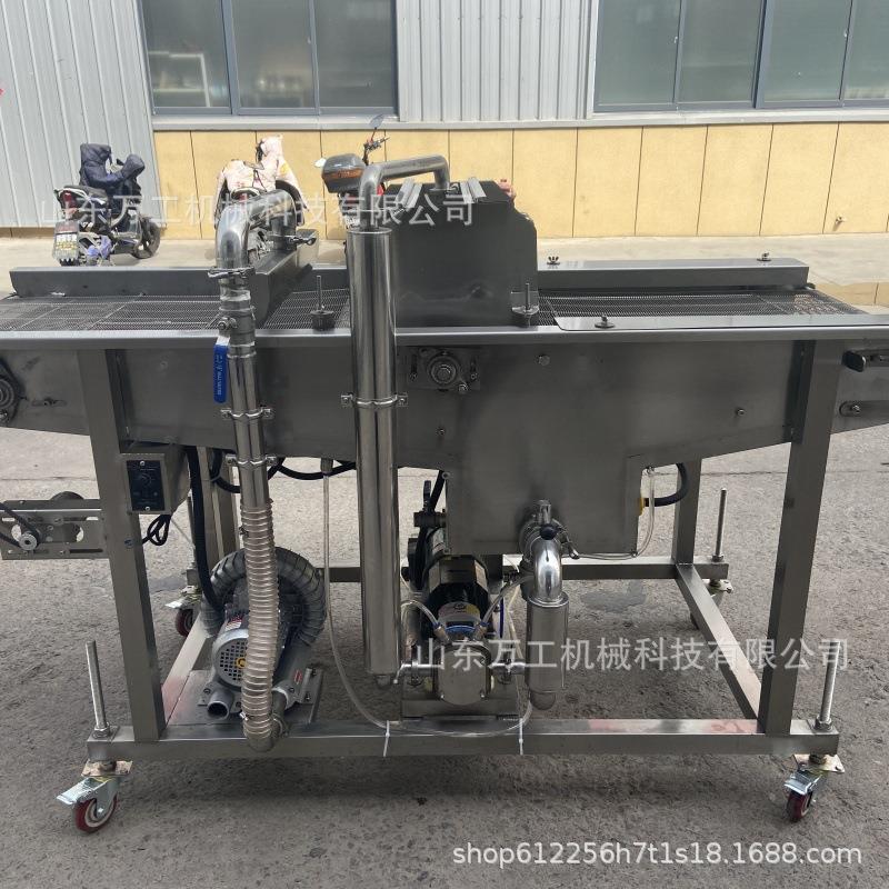 商用巧克力涂层机巧克力包衣机面包鱼子酱颗粒巧克力浆涂层机