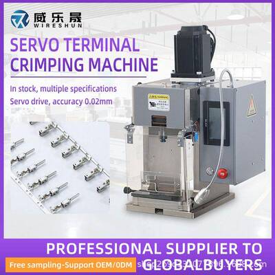 Automotive wiring harness servo terminal crimping machine