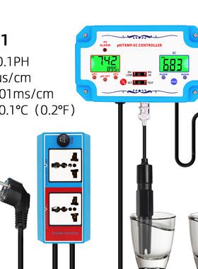 EC-2823水质检测3合1pH.EC.TEMP仪表BNC型探头水质测试仪水质分析