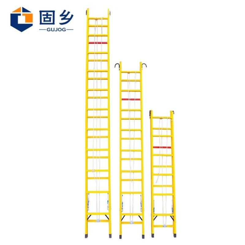 固乡绝缘梯玻璃钢梯子伸缩梯升降单侧梯绝缘升降梯8米偏远地区能