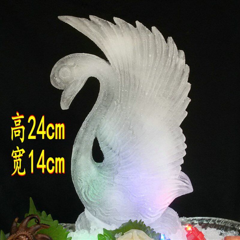 天鹅30.婚礼冰雕厨具用品.刺身冰雕模具盐雕模具.送刺身灯.