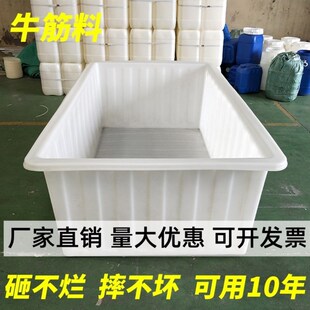 牛筋浅盆储水桶方桶养鱼养龟加厚塑料水箱养殖长方形卖鱼水产大号
