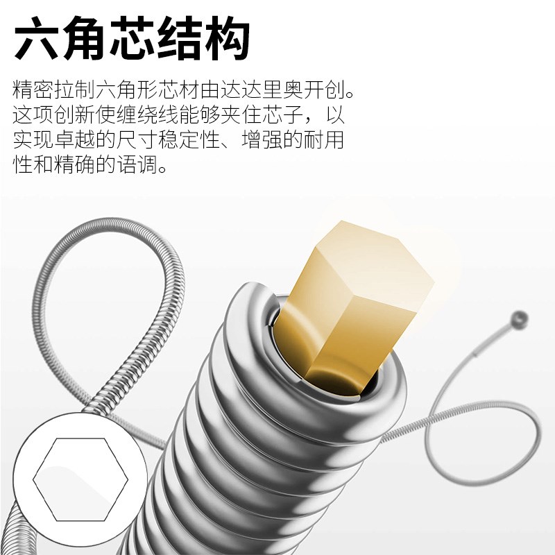 美产达达里奥电吉他弦琴弦一弦一六根装EXL0弦线全EXL110