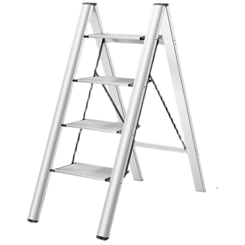 肯泰多功能家用折叠梯子加厚铝合金花架人字梯三步楼梯便携小梯凳