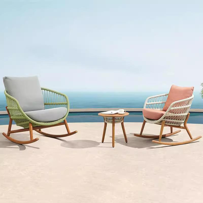 户外沙发花园店发民宿藤编807柚实木沙别墅庭院家具酒沙发木茶几