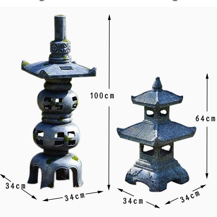 复古太能庭院花园石塔观灯户落地系列手工阳中5.7葫芦日式建筑造