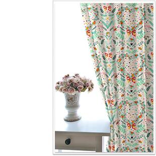 厂家新爱花卉现代儿童926房遮光窗卧室宿舍帘可款 爱遮心阳帘落地