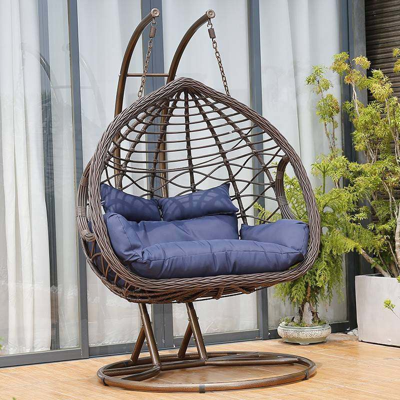 阳台吊椅秋千吊篮藤椅家用休闲懒人室内鸟巢椅单人吊床摇篮椅摇椅