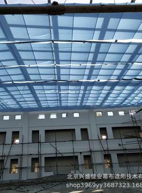 幼儿园户漯外遮阳天棚帘SDQ酒店大堂采顶光遮阳帘阳光房电动天棚