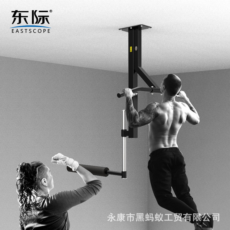 东际吊顶引体向上架拳击反应旋转靶泰拳训练棍靶躲闪防守速度靶