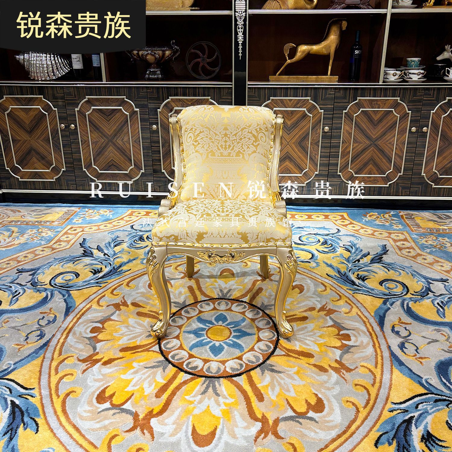 法式梳妆凳 欧式布艺化妆凳宫廷实木奢华卧室新古典绣花妆凳茶凳