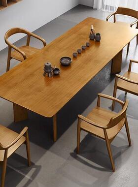 现代约异茶性实LFA木茶桌小户型家用阳台简泡茶室桌子办公桌椅组