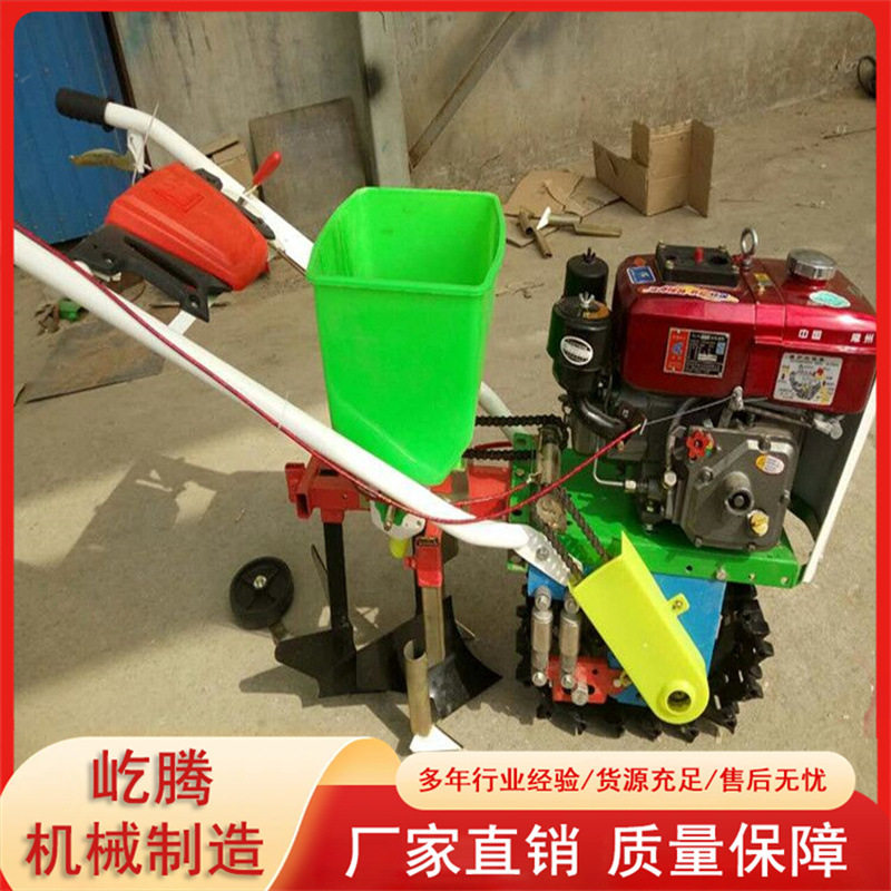 汽油柴油农用耕耘机多用途单履带双履带耕耘播种施肥机家用耘播机