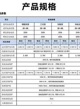 5串钛酸锂lto保护板双面贴装功率管BMS电动汽车启动EK-BM3R8S200A