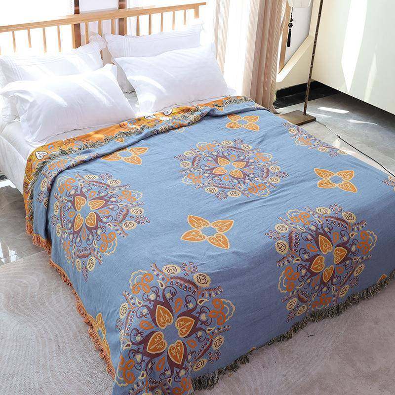 被纯棉纱WFA布毛巾大沙发毯床盖尺寸适柔软舒透气