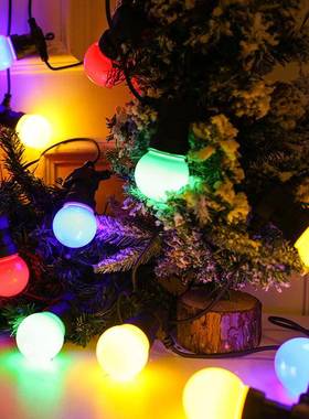 LE户外防布水G50彩串庭院D节UPX日装饰灯圣诞花园置氛围灯灯串灯