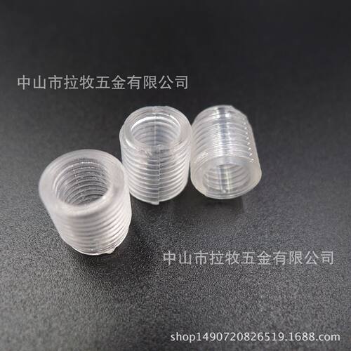 批透明PC塑料细牙M6M10空心牙管 无磁防锈塑料空心穿线出线外牙管