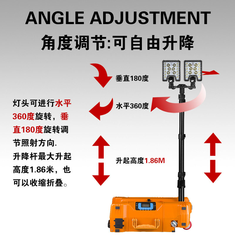 50W轻便移动应急LED充电工作灯