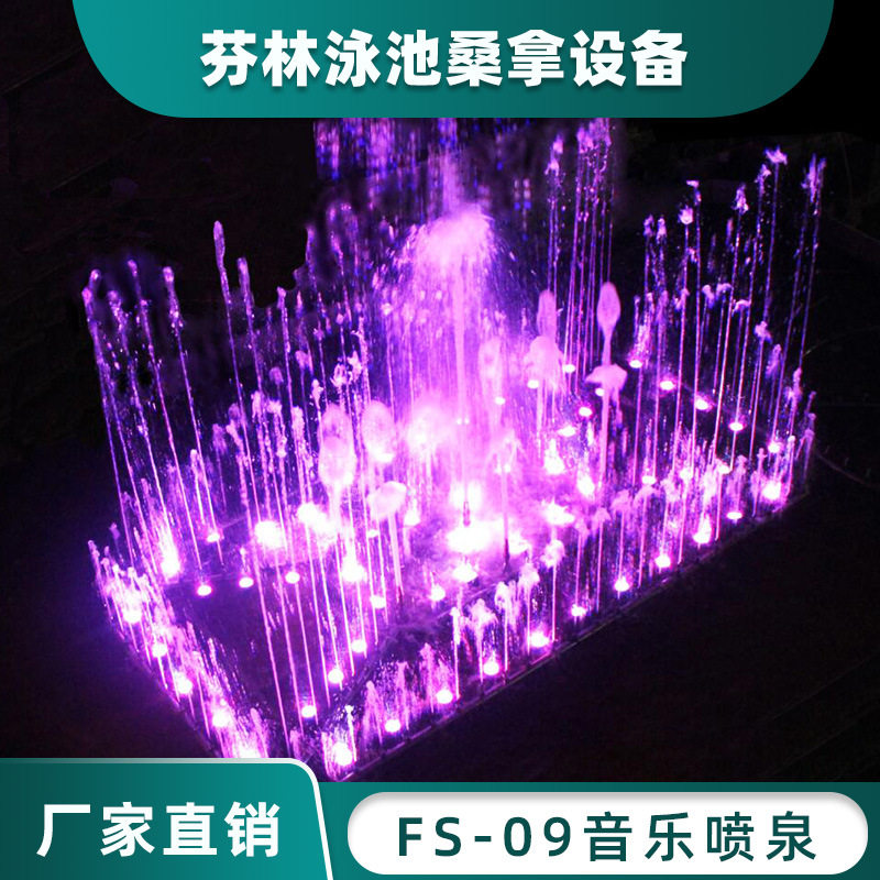 FS-09不锈钢喷泉别墅喷泉音乐程控喷泉 跳泉 广场喷泉 喷泉设备