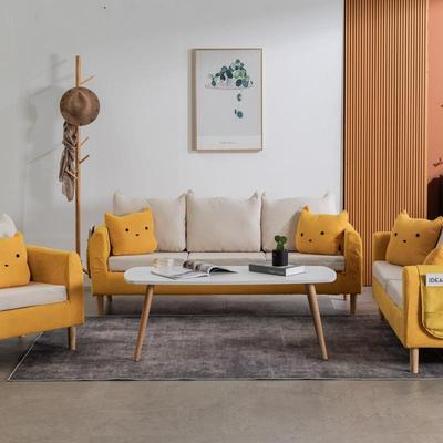 简创约现777布艺意代组合卧室租房店出服装两人双人三人儿童沙发