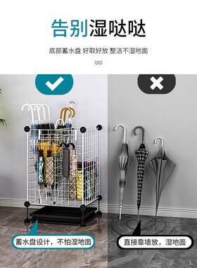 H雨伞收纳架子家商用门口酒大堂店放雨伞收纳置物架用hs220510入