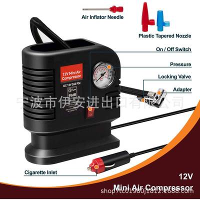车载打充气泵小轿车便携汽气车用电动轮胎大功率18012v加泵气泵式