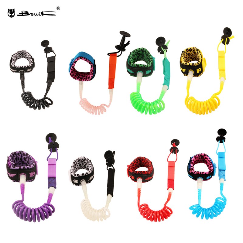 TPU弹力sup桨板冲浪绳安全脚绳划水安全绳轴承冲浪板脚绳7mmft