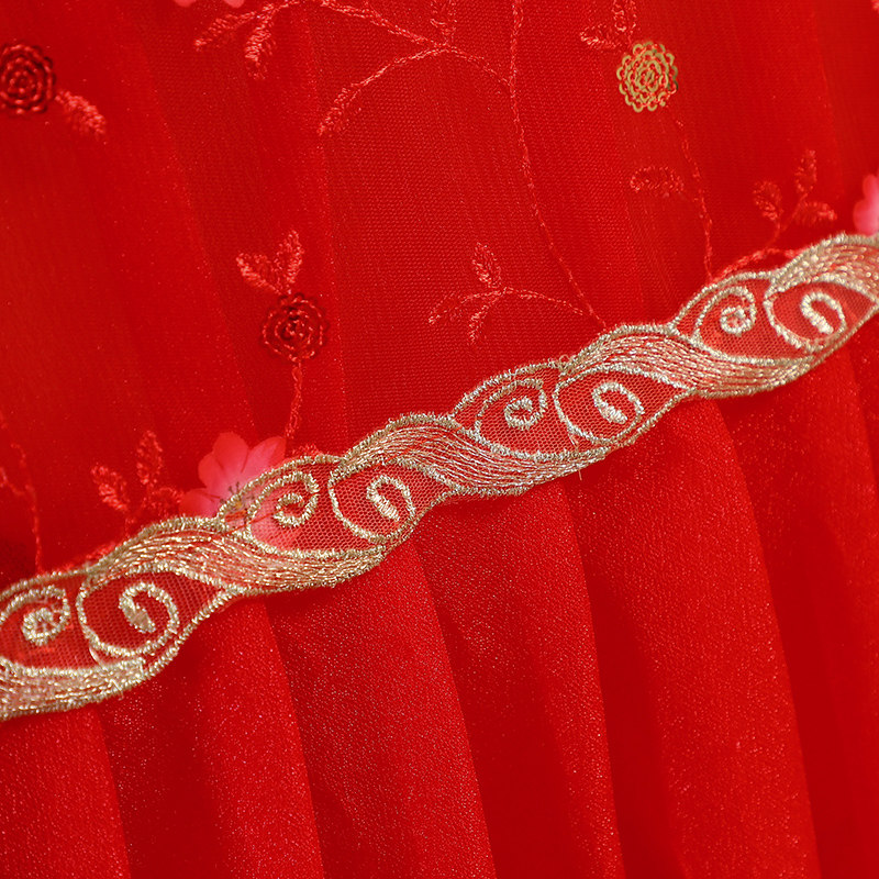 新款布艺婚庆米色蕾丝茶几罩餐桌台布电视柜盖布床头柜长方形客厅