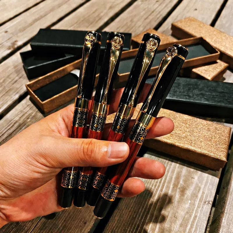 奢华限定!木纹礼盒装金属签字笔中性笔钢笔,商务办公签字笔