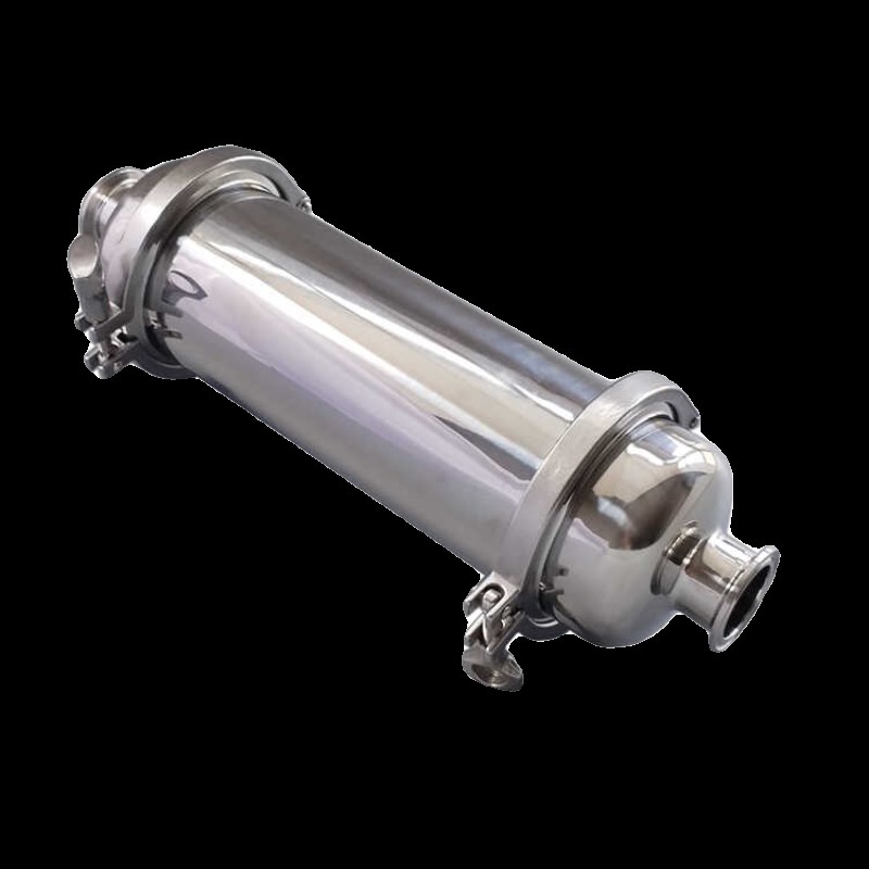 卫生级管道不锈钢直通滤芯快装30过滤网100目卡箍