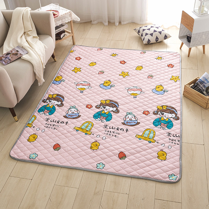 全棉可折叠机洗定做宝宝爬爬垫儿童房地毯防滑地垫儿童爬行垫家用