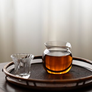 高档手工耐热加厚分茶器草堂公杯玻璃无耳茶盅匀杯茶海功夫茶道