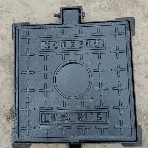 铸铁球墨铸铁下水道电力井盖方形正方形雨水盖板重型污水新款