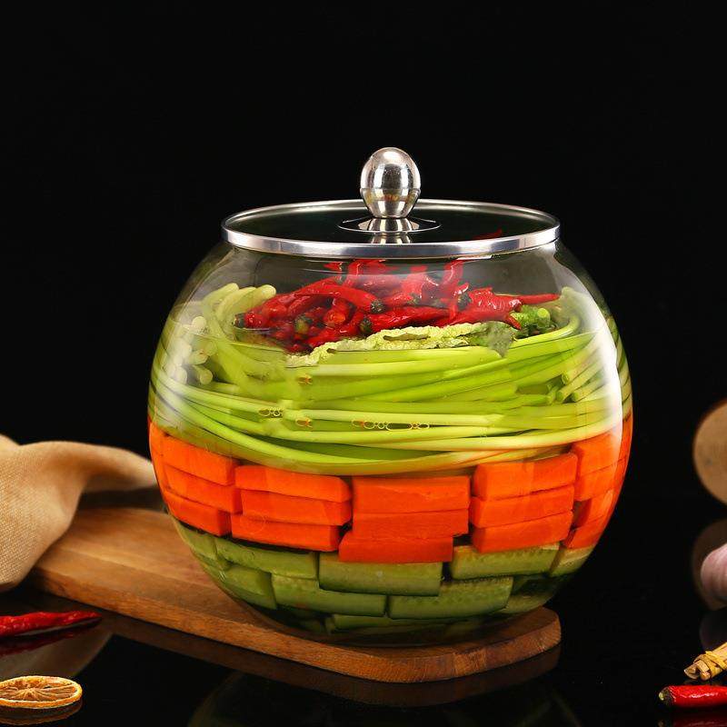 大口加泡玻菜坛子璃密封腌罐家用制咸菜酱菜玻璃缸厚腌菜罐酸535,家居饰品,储物罐,淘宝优惠券,粉丝福利购,淘宝优惠卷
