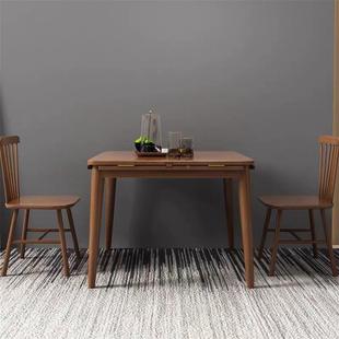 实Z600 木餐桌折叠伸缩桌变圆方桌多功能休闲桌子用小户全型家桌